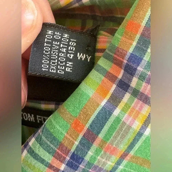Ralph Lauren Custom Fit Multicolor Dress Shirt (00671) - Picture 11 of 12
